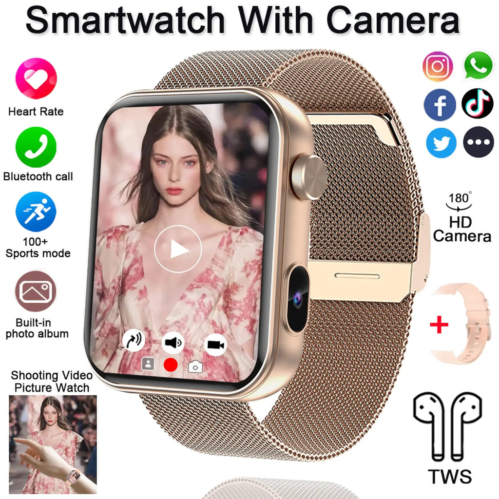Jooeniok P51 Smartwatch – Camera, BT Calling & Fitness Tracker