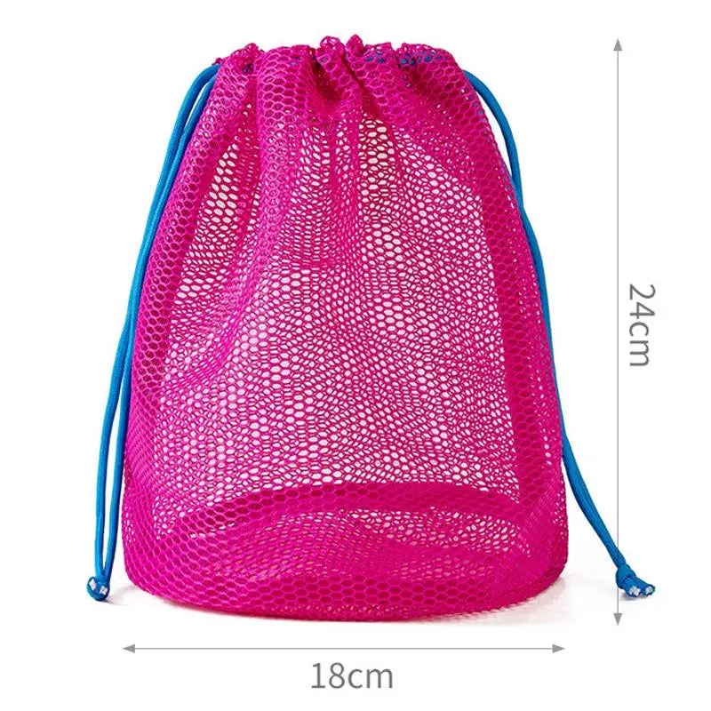 Nylon Mesh Drawstring Pouch – Travel & Cosmetic Organizer