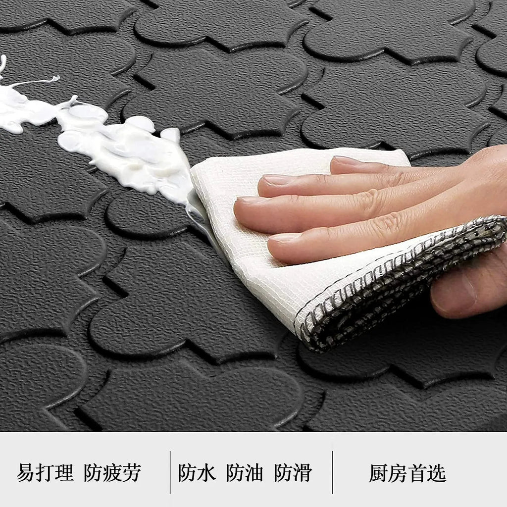 New Anti-Fatigue Standing Mat, Kitchen Mat with PVC Waterproofing, Non-Slip Kitchen Rug for Standing Desk, Kitchen, Office Oasis Select