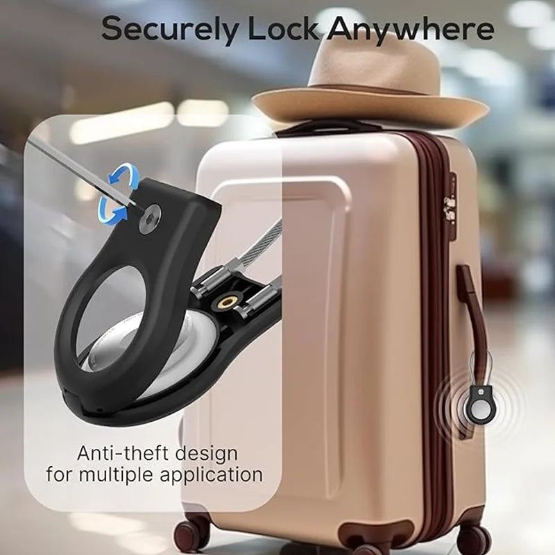 Waterproof Apple AirTag Case with Steel Cable Keychain Holder AirTag Protective Case Oasis Select