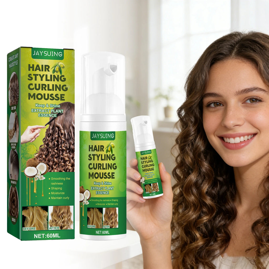 Curly Hair Styling Mousse Lasting Hold Improve Hair Shine Enhance Hairstyle Easy Shaping Rich Foaming Fashion Hair Fluffy Mousse Oasis Select Default Title