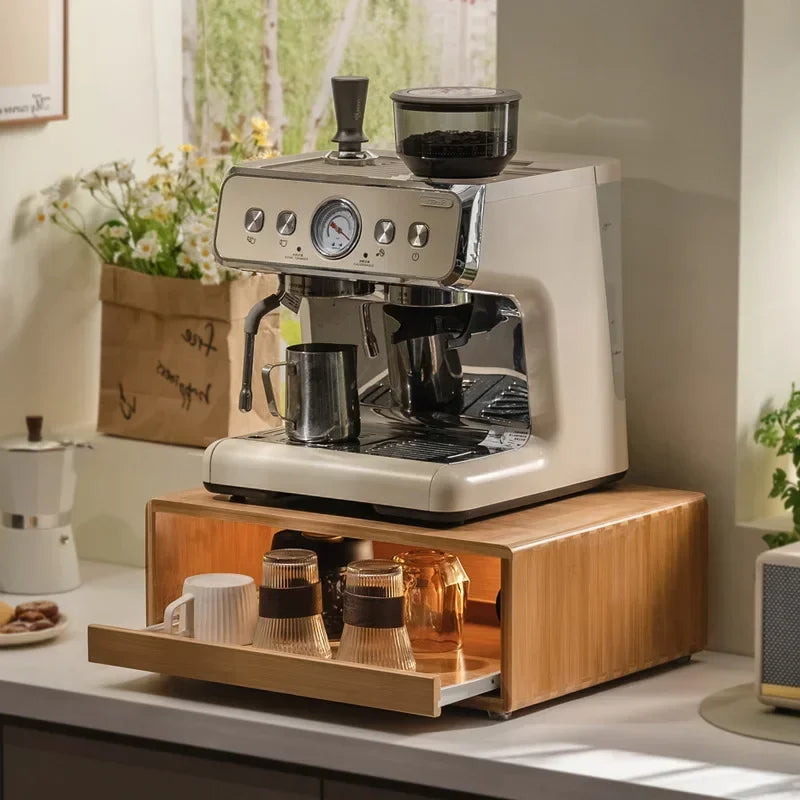 Multi-functional Capsule coffee display stand, water bar ins wind table, tea bag storage box, coffee machine base, drawer rack Oasis Select