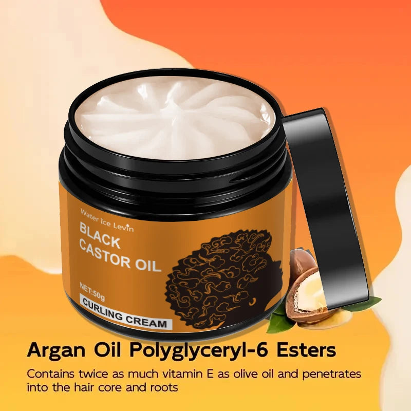 Black Castor Oil Curl Cream – Frizz-Free Moisturizing Curls Curl Styling Cream Oasis Select