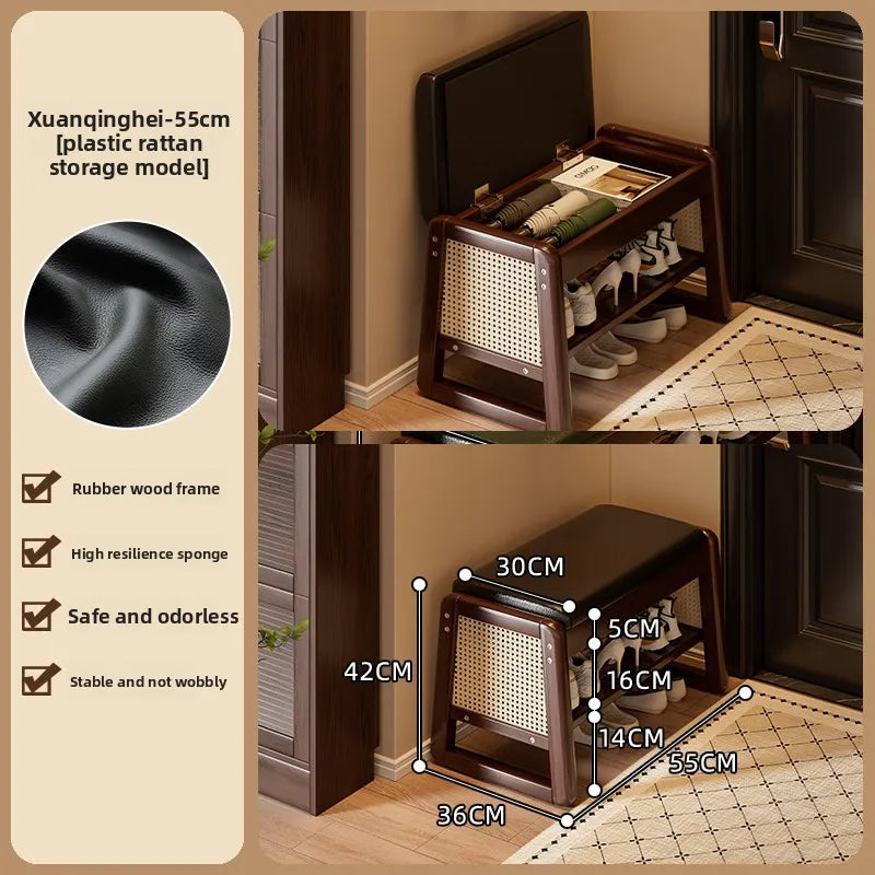 shoe change stool shoes can be worn at home, the shoe cabinet can be integrated and stored, and the entrance is narrow. Oasis Select Storage 55