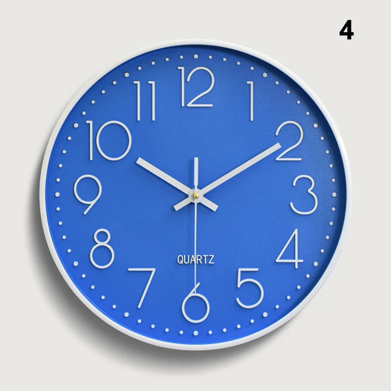 Silent Round Wall Clock | Modern Quartz Home & Office Decor