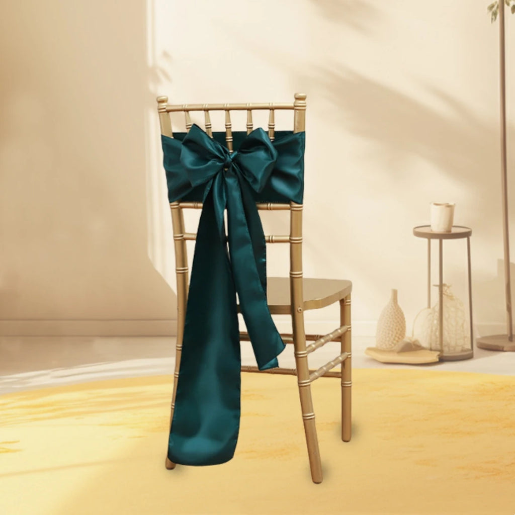 17 x 275 cm Chair Cover Bow Chair Sash Chair Ribbon for Wedding Party Event Banquet Chair Decoration Oasis Select