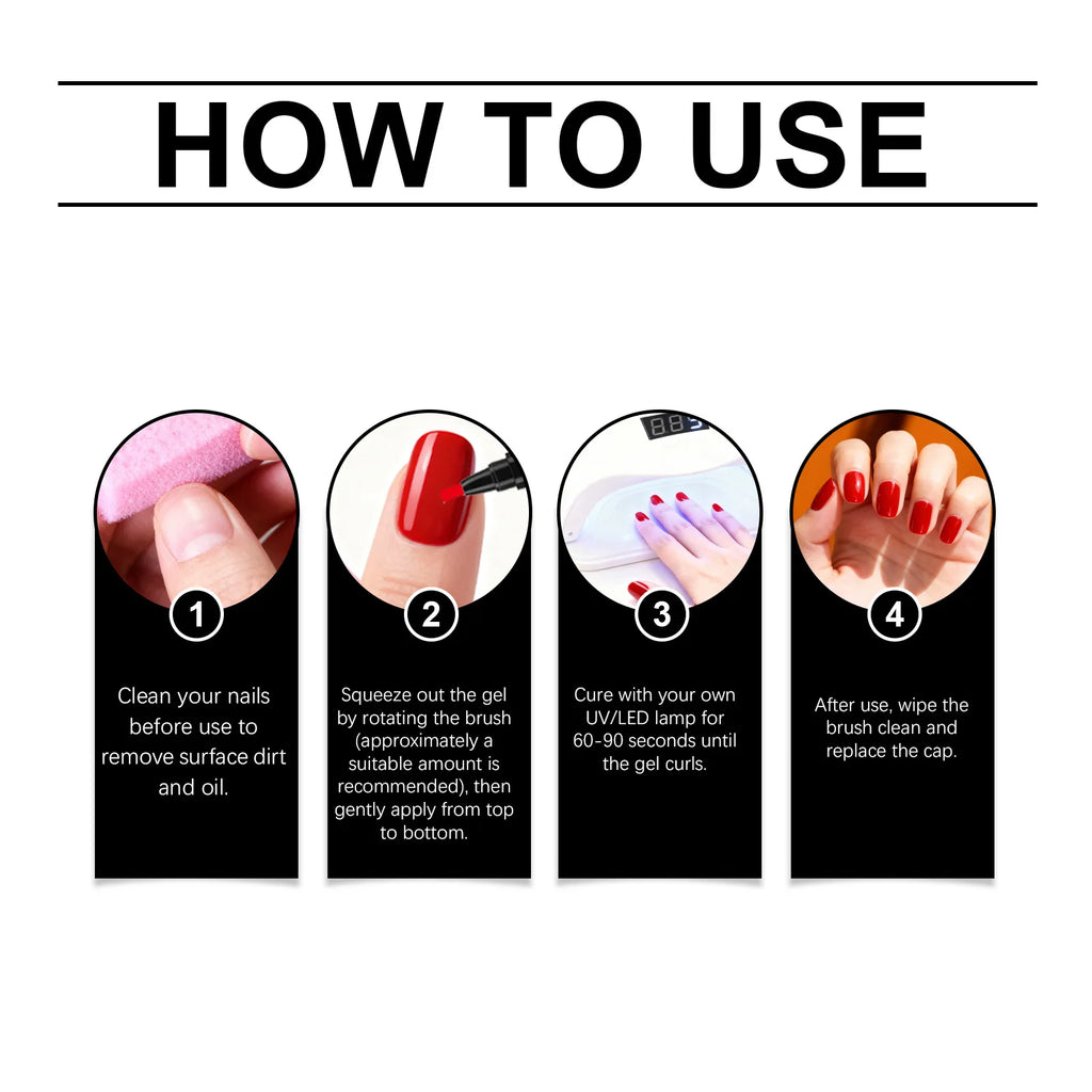 6-Color Nail Art Pen Set – Quick Dry DIY Gel Polish Pens Nail Art Pen Set Oasis Select