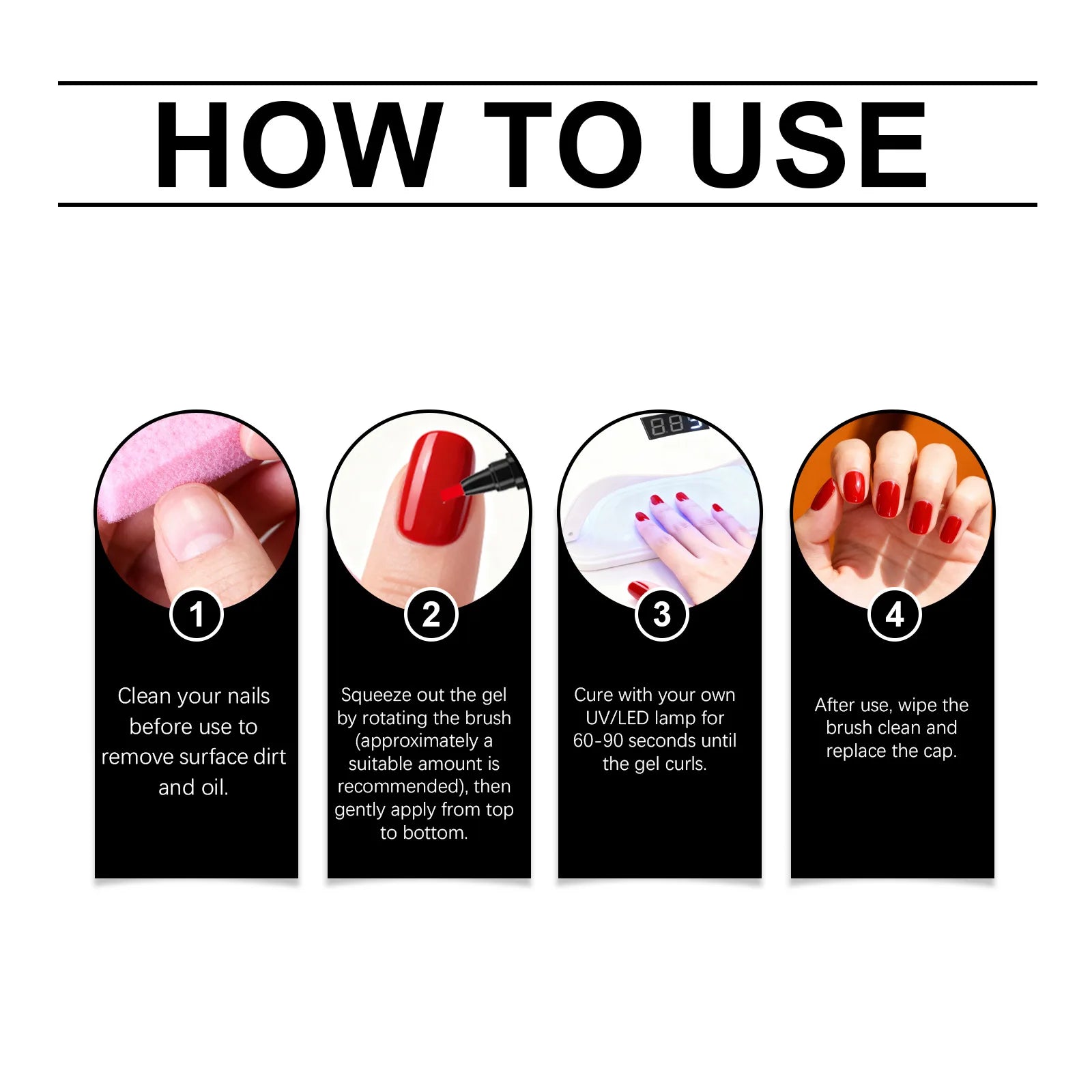 6-Color Nail Art Pen Set – Quick Dry DIY Gel Polish Pens Nail Art Pen Set Oasis Select