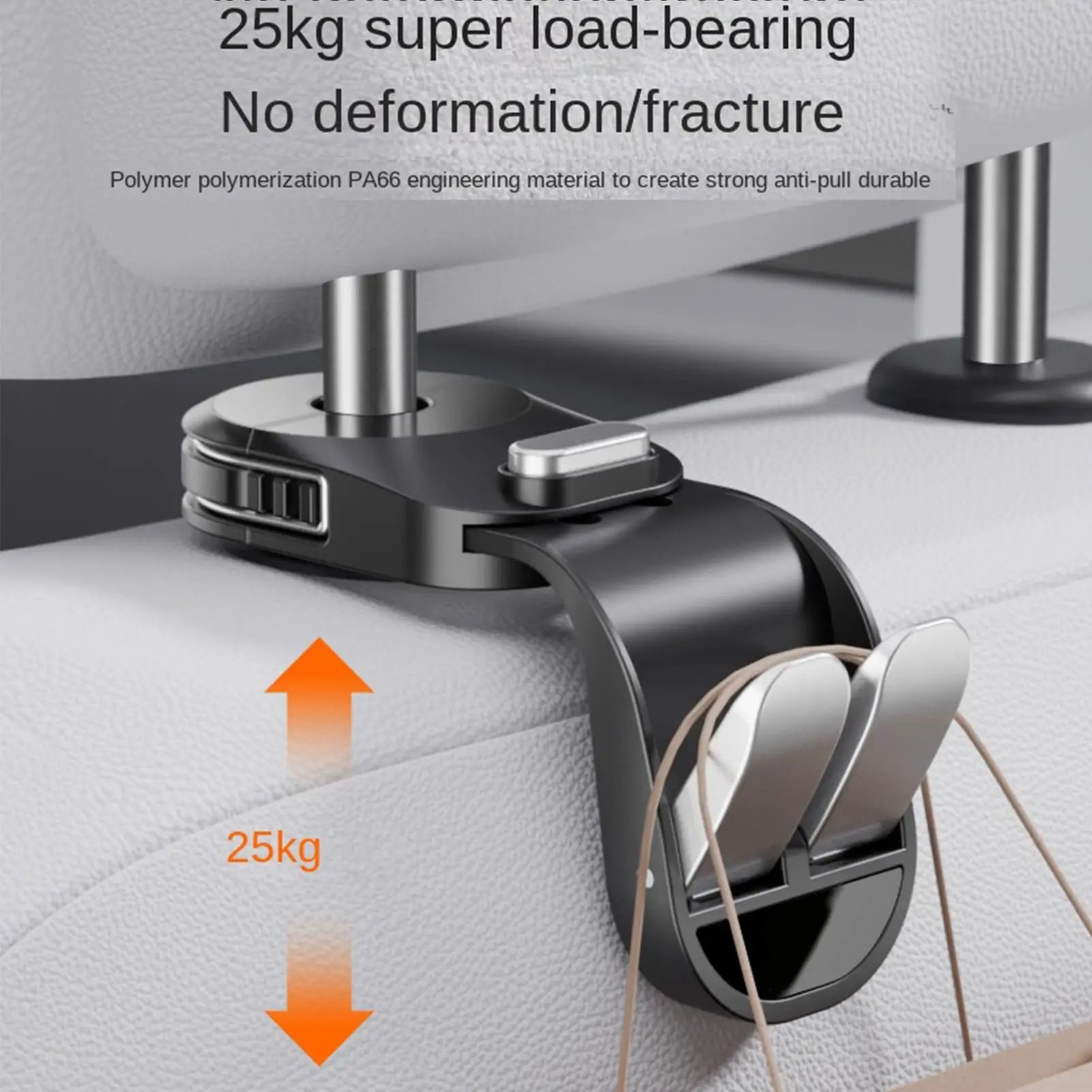 Car Seat Back Hook Headrest Hidden Mount Auto Vehicle Back Seat Organizer Car Accessories Hanging Hooks Universal Storage Hooks Oasis Select