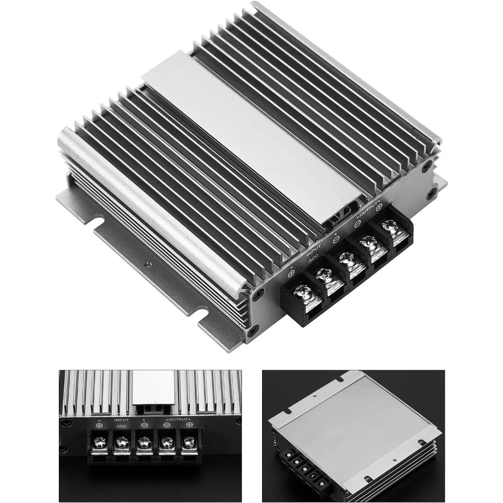 12V to 28V 36V 20A Step-Up Power Supply Converter Regulator Chargeable Waterproof Aluminum Converter Regulator Chargeable Oasis Select