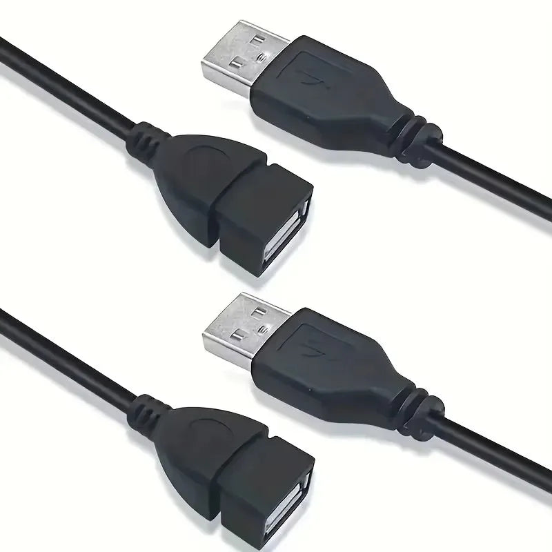 1-8pcs USB 2.0 Cable Extension Cable 0.6m/1m/1.5m Data Transmission Cable Display Projector High-Speed Data Extension Cable Oasis Select