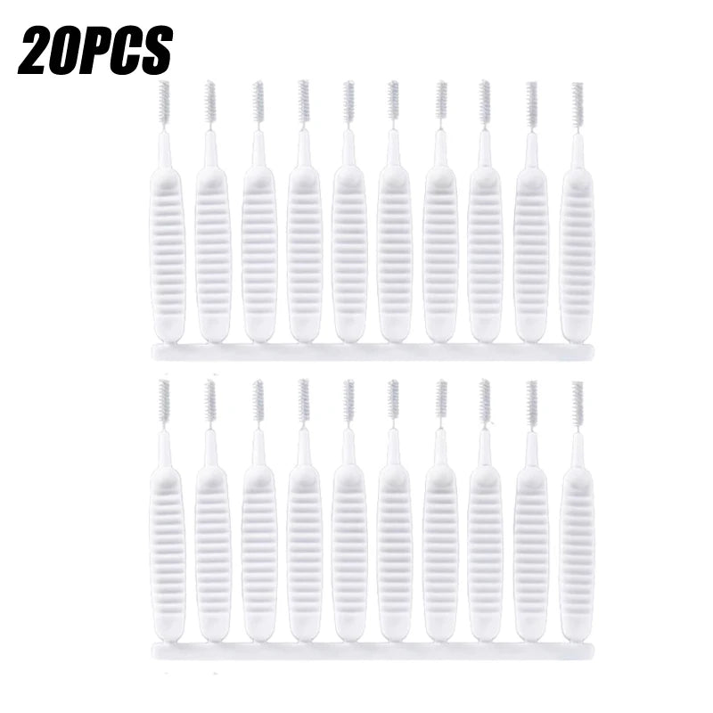 10-500PCS Shower Cleaning Brush Bathroom Micro Nylon Brush Nozzle Anti-blocking Cleaning Tools Bathroom Accessories Oasis Select 20PCS