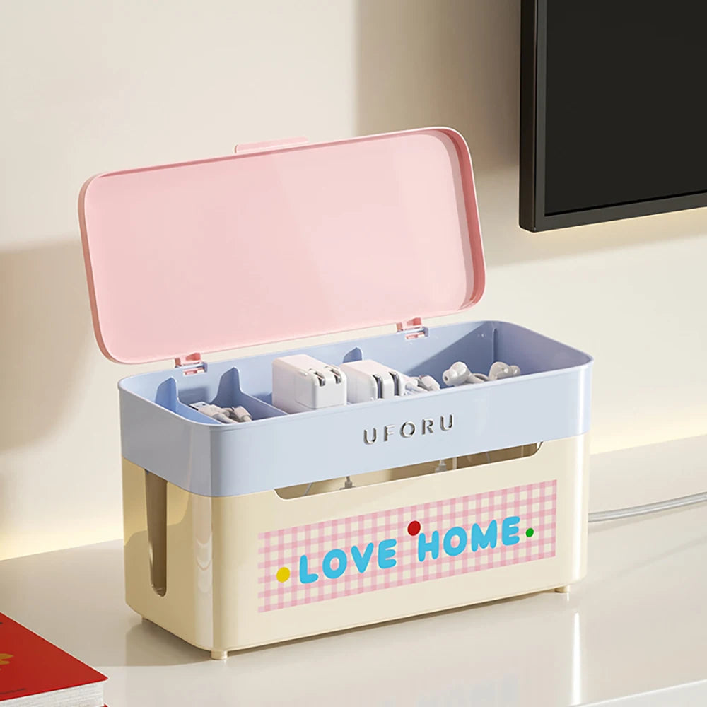 1pc Cable Organiser with Castors Spacious Capacity, Stylish Design The Ultimate Cable Management Solution Oasis Select
