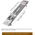 Grinding Stone Bracket Fixed Sink Telescopic Adjustable Grinding Stone Artifact Stainless Steel Household Artifact Oasis Select Knife sharpener S
