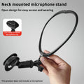 Neck-mounted Microphone Bracket Holder HandFree Neck Microphone Stand Adjustable Hands Free Brace Mic Holder Oasis Select A