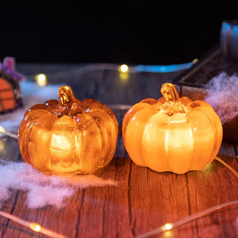 Halloween Decoration LED Glowing Pumpkin Halloween Dressing Props Desktop Ornaments Oasis Select