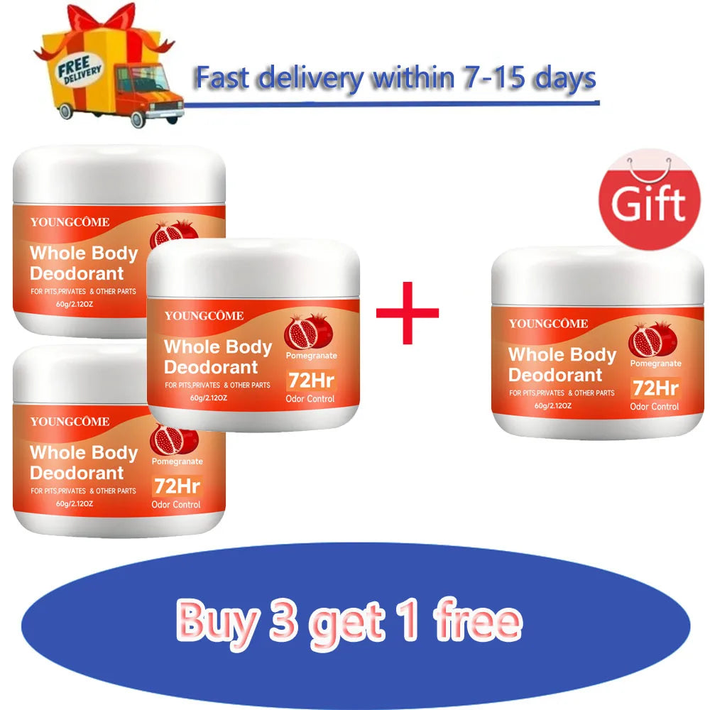 YOUNGCOME 72-Hour Body Deodorant & Antiperspirant Stick Deodorant Stick Oasis Select 60g-Set A