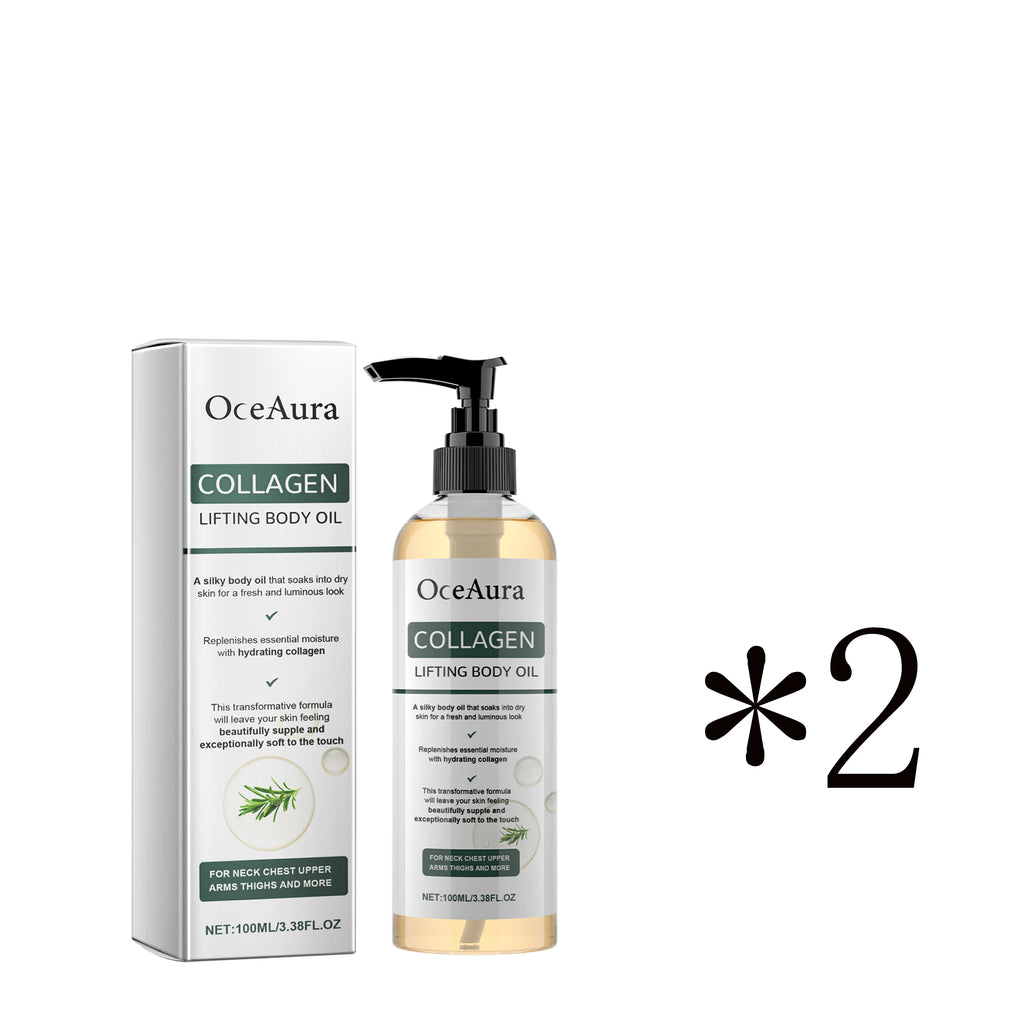 Collagen Firming Body Oil Hydrating and Firming Massage Oil for Arms, Belly Fat, and Whole Body Oasis Select 2boxed