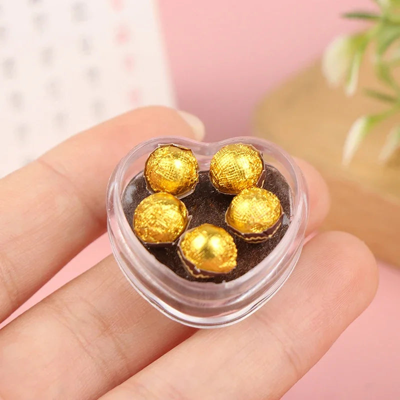 1:12 Dollhouse miniture Chocolate Gift box Model Food Toy Kitchen Accessories Oasis Select