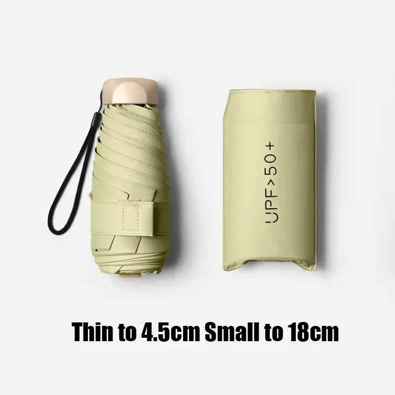 Ultralight UV Protection Five-Fold Mini Folding Umbrella