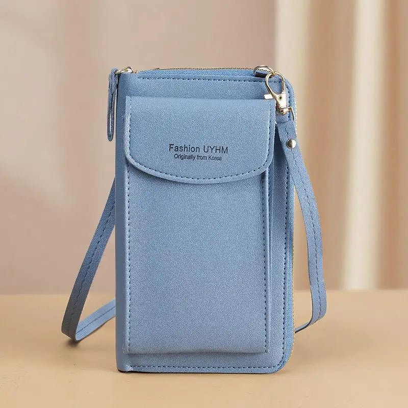 Women's Mini PU Leather Crossbody Bag | Zipper Flap Purse