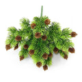 Green Artificial Pine Branches Desktop Ornament DIY Accessories Faux Pine Leaves Craft Fake Plant Fake Pine Home Decoration Oasis Select 4-A