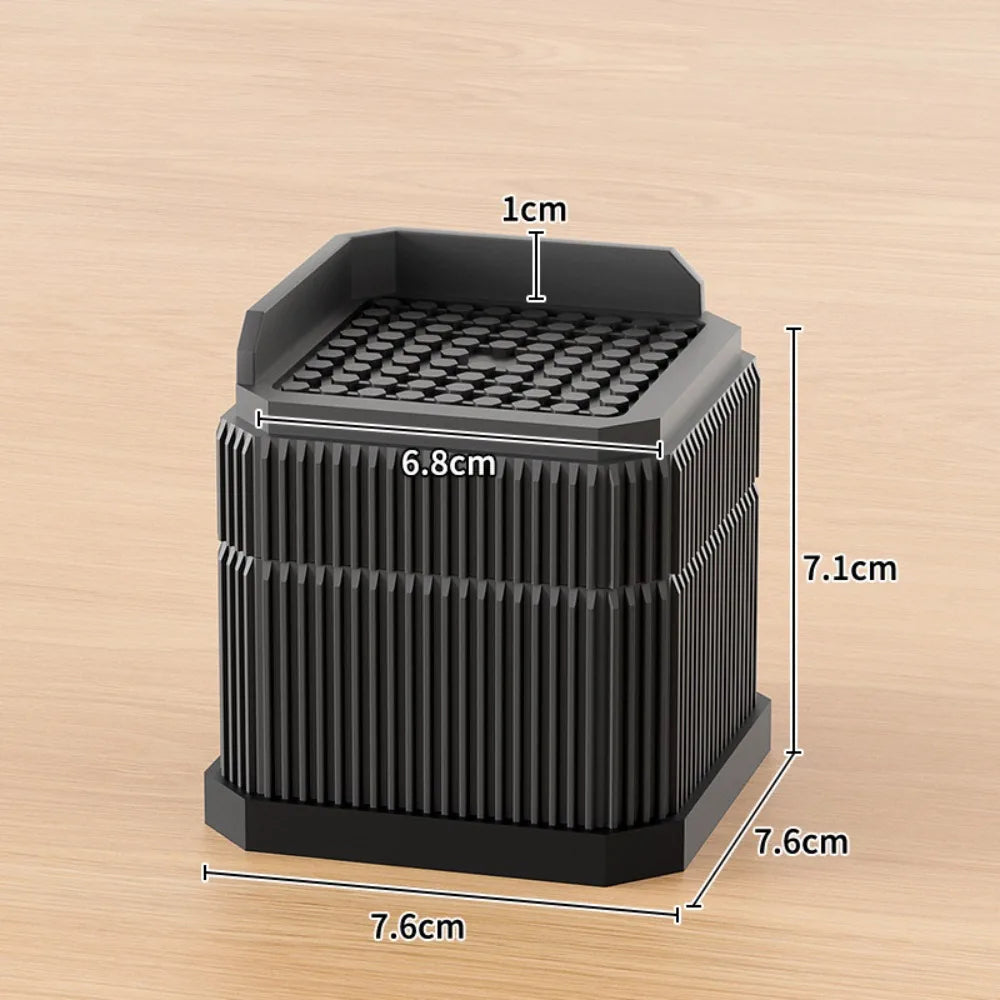 Heavy-Duty Furniture Foot Pad Non-slip Adjustable Bed Lifts Risers Square Washing Machine Support Desk Sofa Chair Legs Oasis Select Black-3