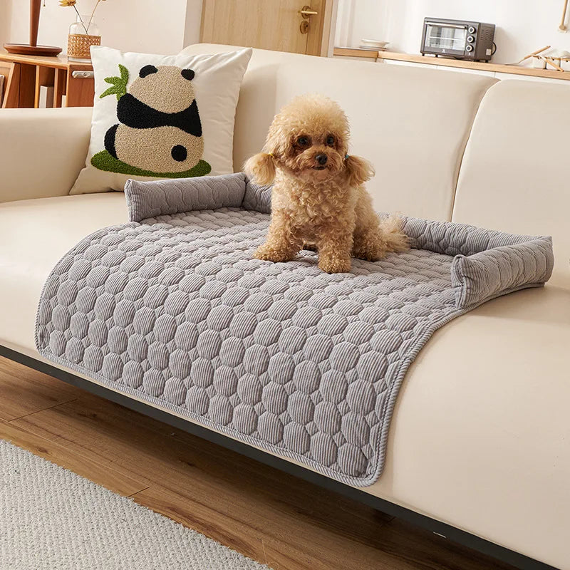 Thickened Pet Sofa Cushion, Anti-cat Scratch Sofa, Anti-slip Pet Bed, Dog Bed and Cat Cushion for Cats and Dogs To Sleep In Oasis Select Light gray 75x75cm