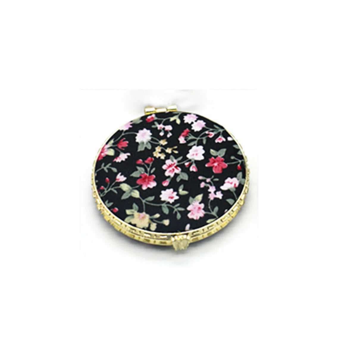 Pocket Floral Mirror Mini Makeup Compact Portable Two-side Folding Make Up Mirror Women Vintage Cosmetic Make Up For Gift Oasis Select