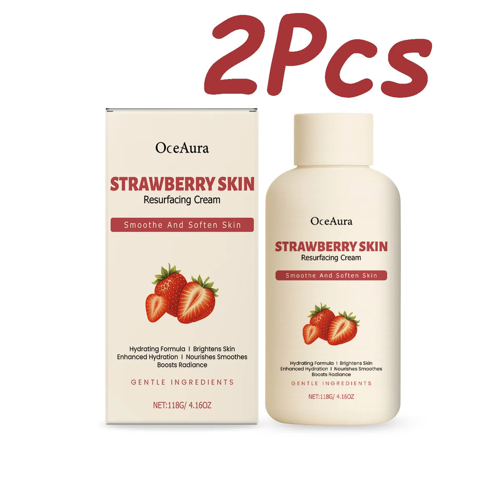 OceAura Strawberry Body Butter Cream – Brightening Moisturizer Body Butter Cream Oasis Select 2 x 118g Boxed