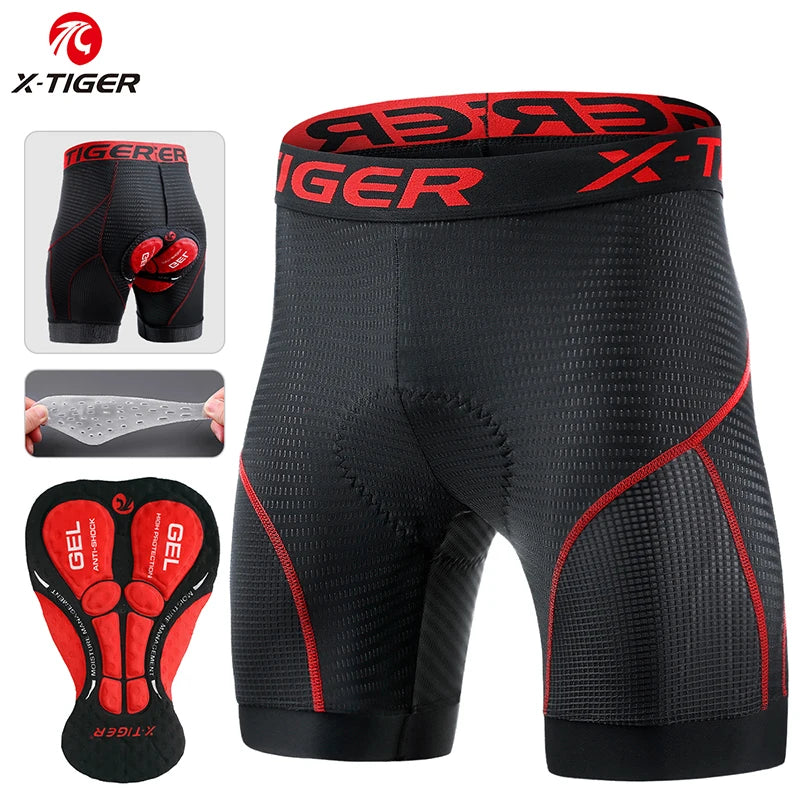 X-TIGER Cycling Shorts Breathable Mesh Cycling Underwear Gel Pad Shockproof MTB Bike Shorts Dropshipping Bicycle Underwear Oasis Select