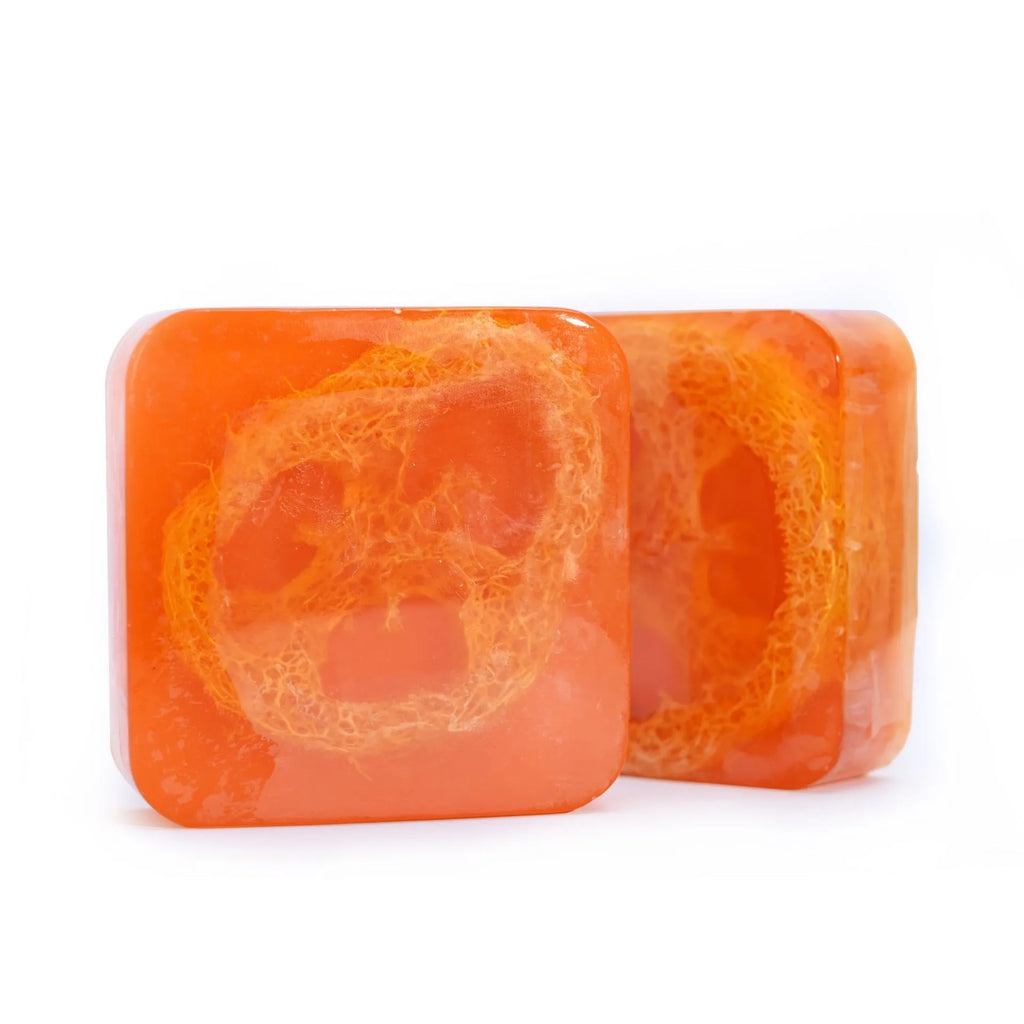 Loofah Turmeric Exfoliating Soap Bar – Cleansing & Brightening