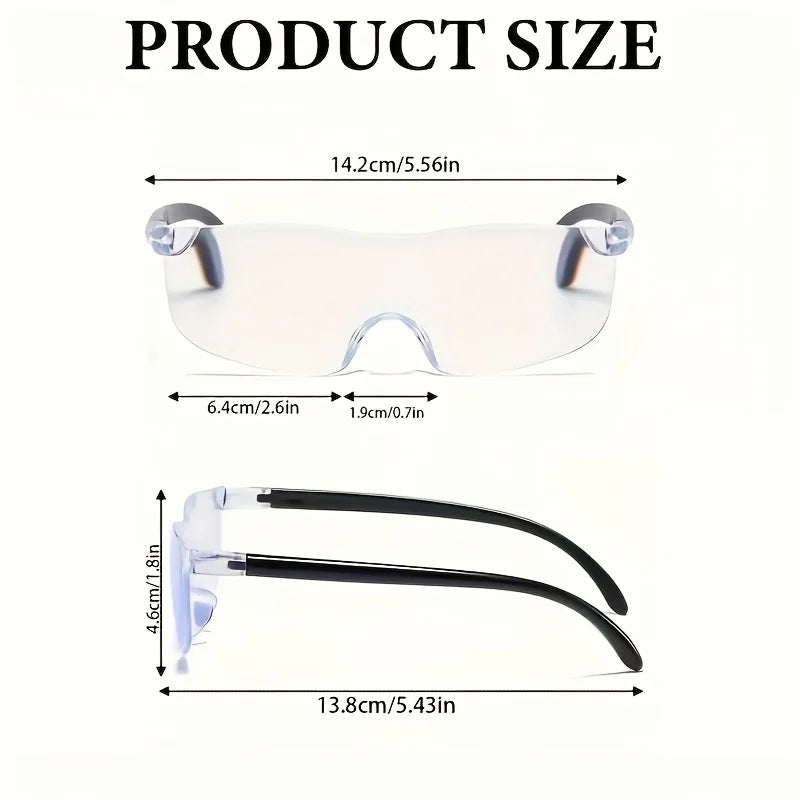 1/2pcs Portable 300% Magnifying Glass - Large Lens Frameless Handheld Magnifier, Pocket-Sized for Reading Crafts Sewing, Loupe Oasis Select