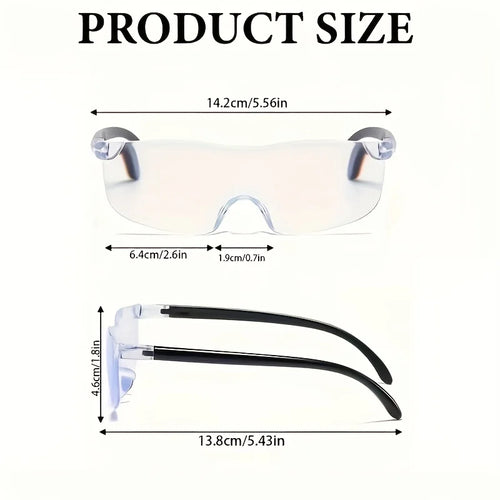 1/2pcs Portable 300% Magnifying Glass - Large Lens Frameless Handheld Magnifier, Pocket-Sized for Reading Crafts Sewing, Loupe Oasis Select