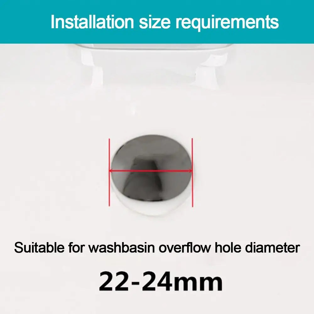 Useful Stainless Steel Sink Overflow Covers Round Wash Basin Overflow Ring Plug Replacement Sink Hole Cover Trim Ring Cap Oasis Select