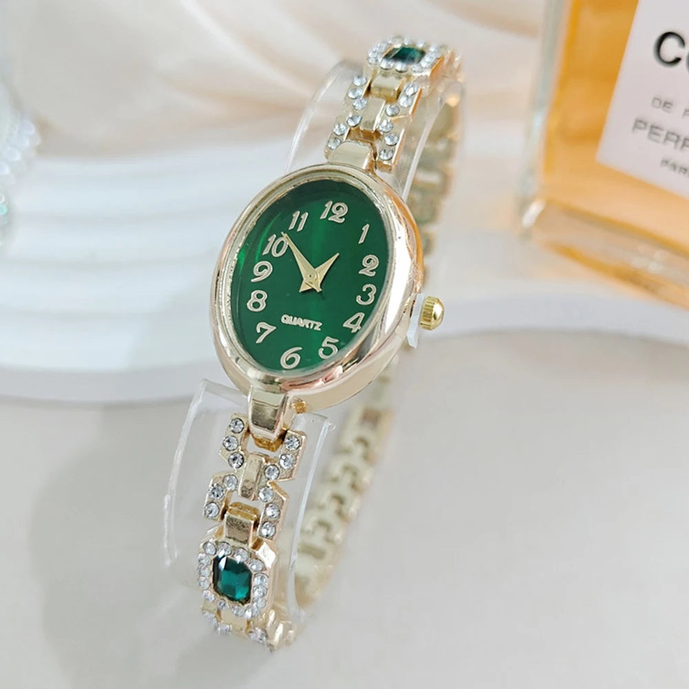 Women's Crystal Rhinestone Bracelet Watch | Elegant Quartz