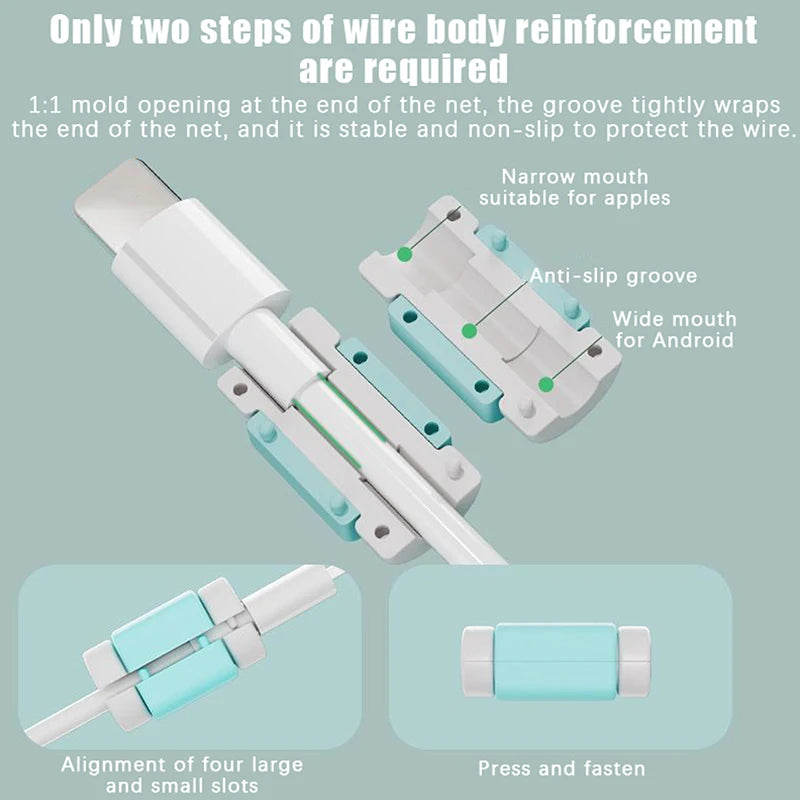 susu 10PCS Data Cable Protector Universal Anti-Break Protective Cover For Android iPhone All Phone Users Hot Sale New 2026 Oasis Select