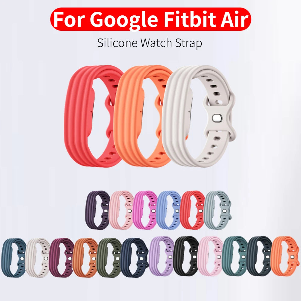For Google Fitbit Air Strap Soft Silicone Sports Watch Wristband Fitness Tracker Replacement Bracelet For Fitbit Air Accessories Oasis Select