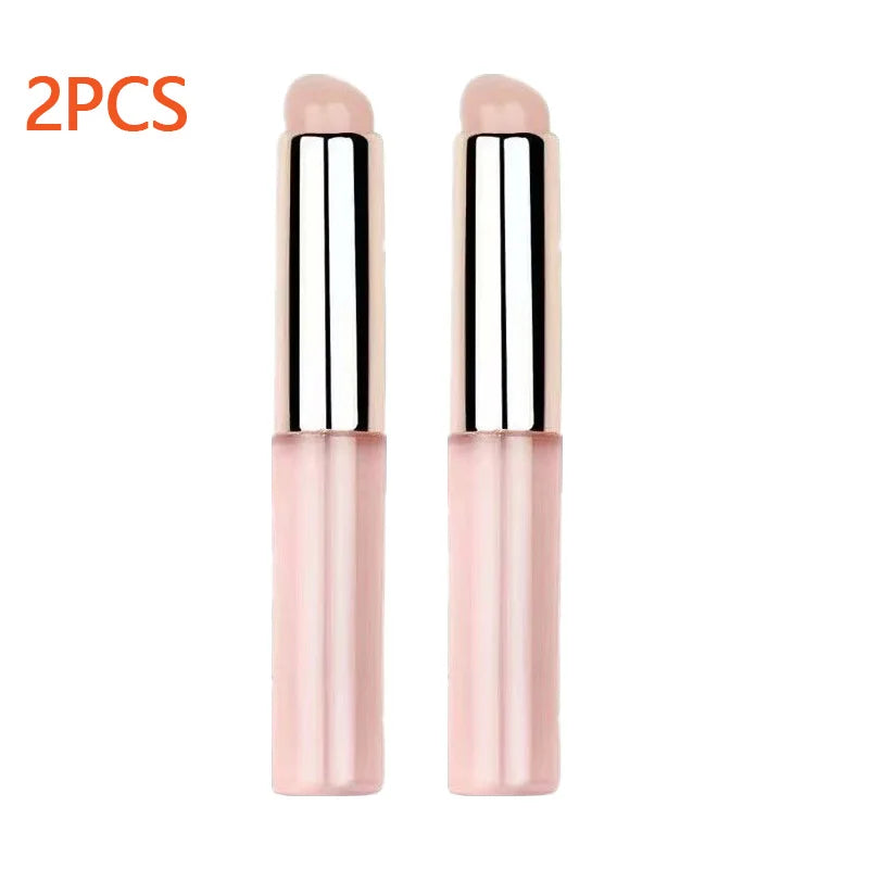 Nail Art Silicone Brush Reusable Mirror Powder Pigment Applying Manicure Tool Gradient Effect Nail Arts Silicone Applicator Oasis Select 2PCS-01