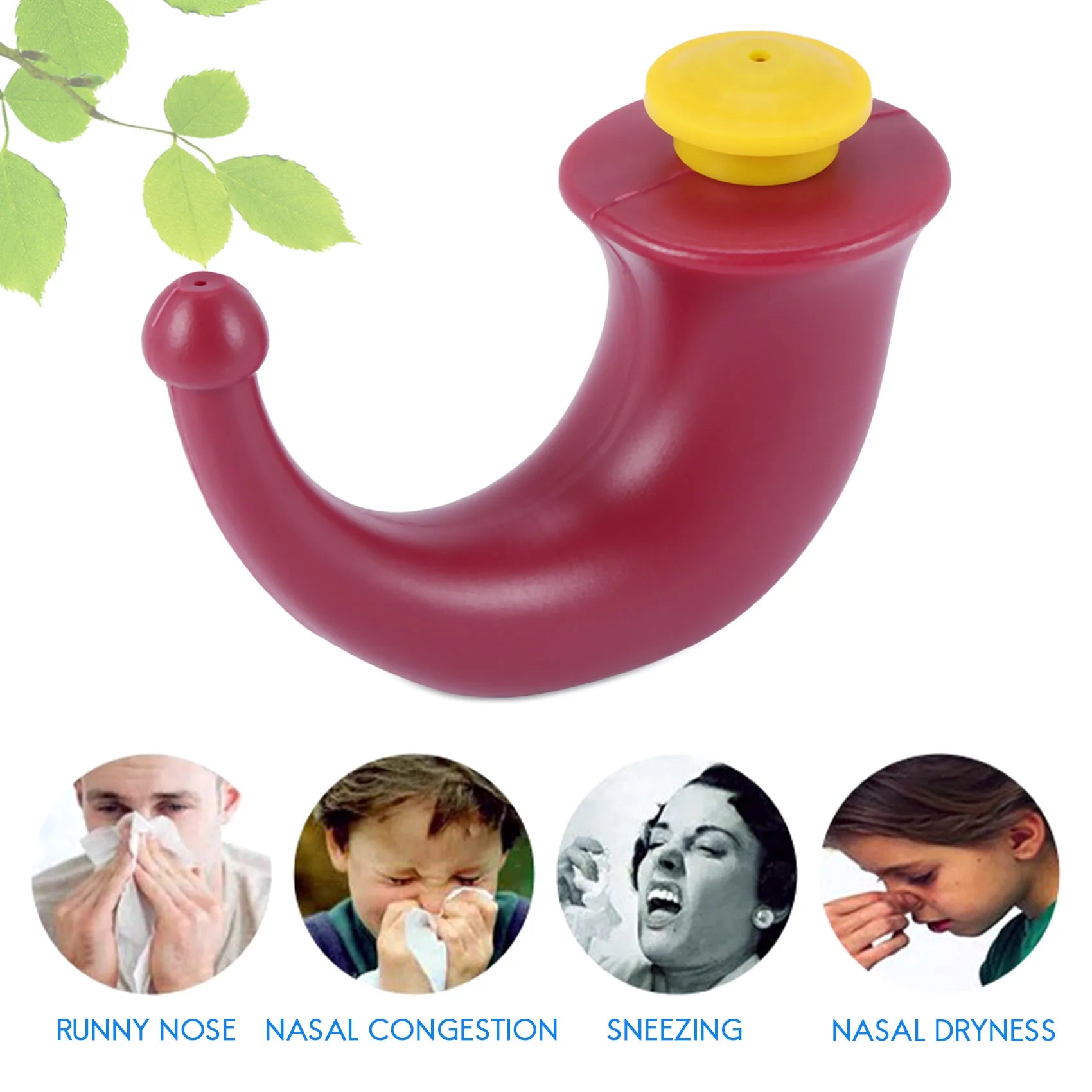 Yoga Nasal Neti Pot Rinsing Nose Wash System Sinus Irrigation Sinuses 200mL Oasis Select