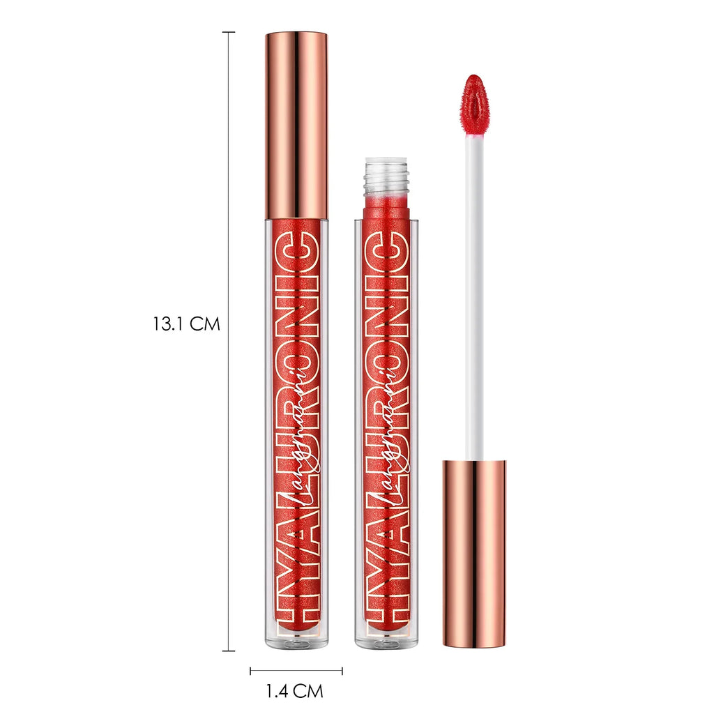 Hyaluronic Acid Glitter Lip Gloss – 8 Shades | Langmanni
