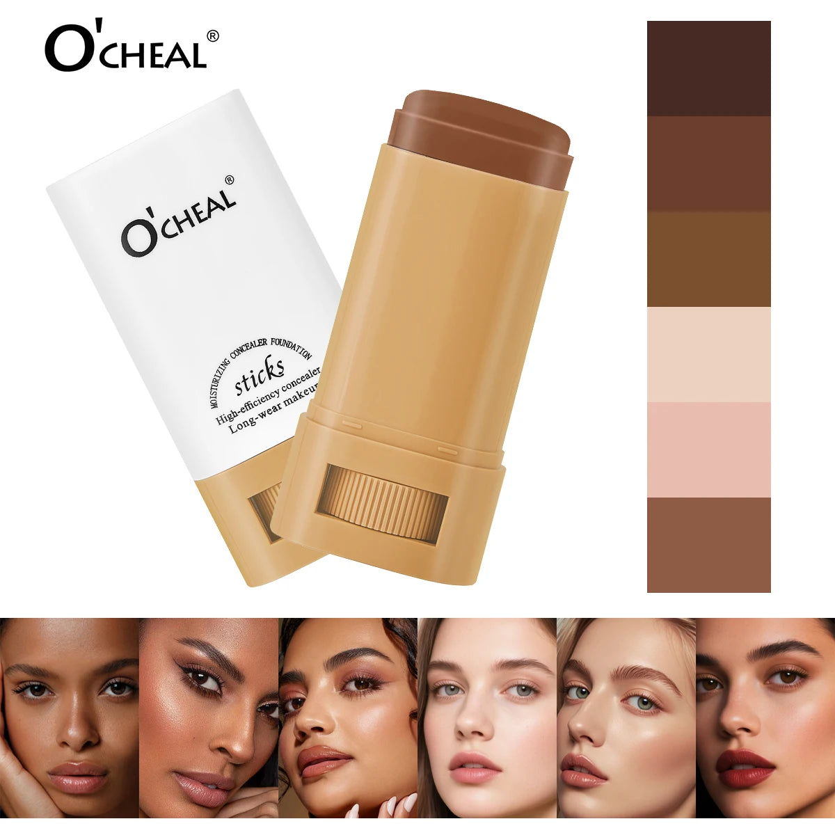 O'Cheal Contour Foundation Stick – Concealer & Bronzer Makeup