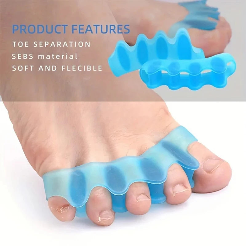 Soft Silicone Toe Spacers – Reusable Gel Separators, 2-Pack Toe Spacers Oasis Select