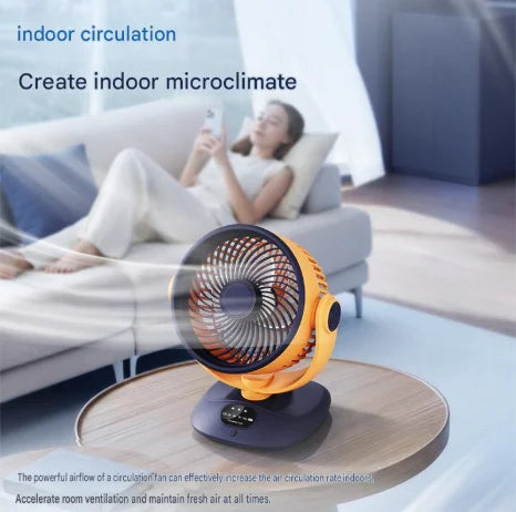 USB Rechargeable Desktop Fan – Portable Oscillating Desk Fan