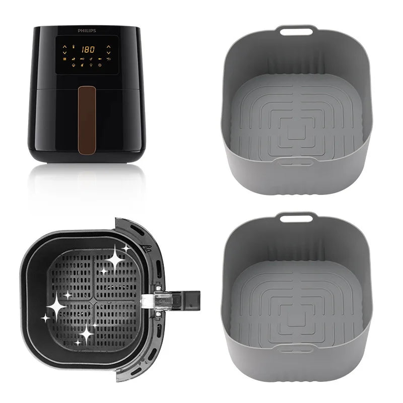 Non-Stick Silicone Air Fryer Mat – Reusable Heat-Resistant Liner