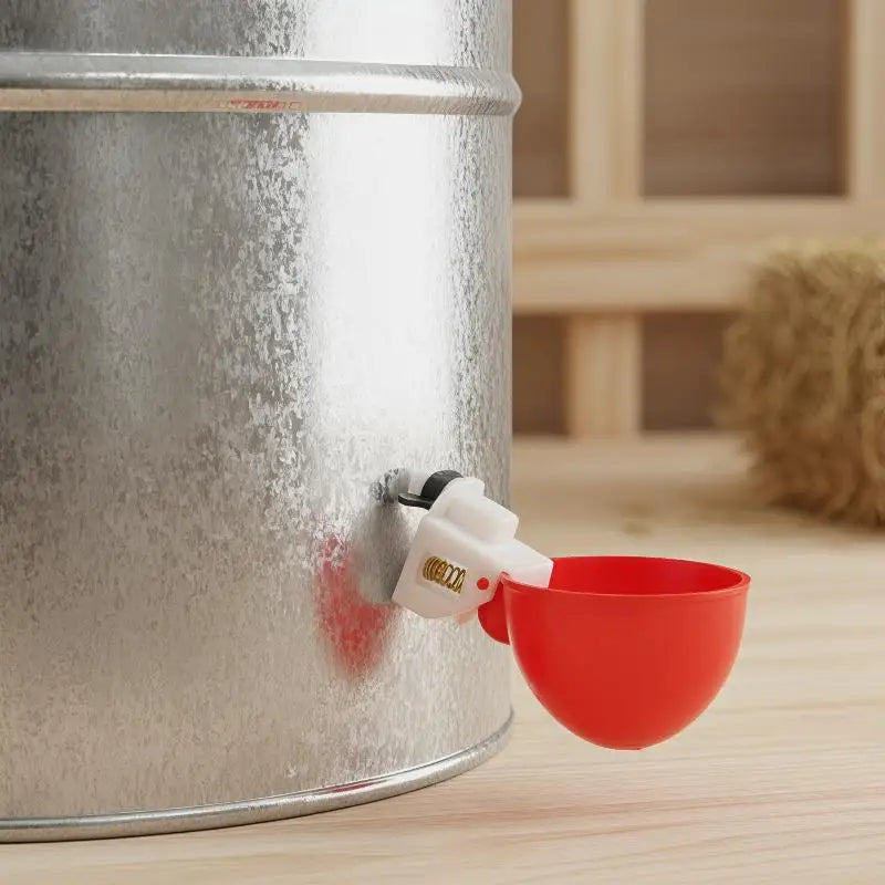 5-Pack Automatic Chicken Waterer Cups | Poultry Drinker Bowls