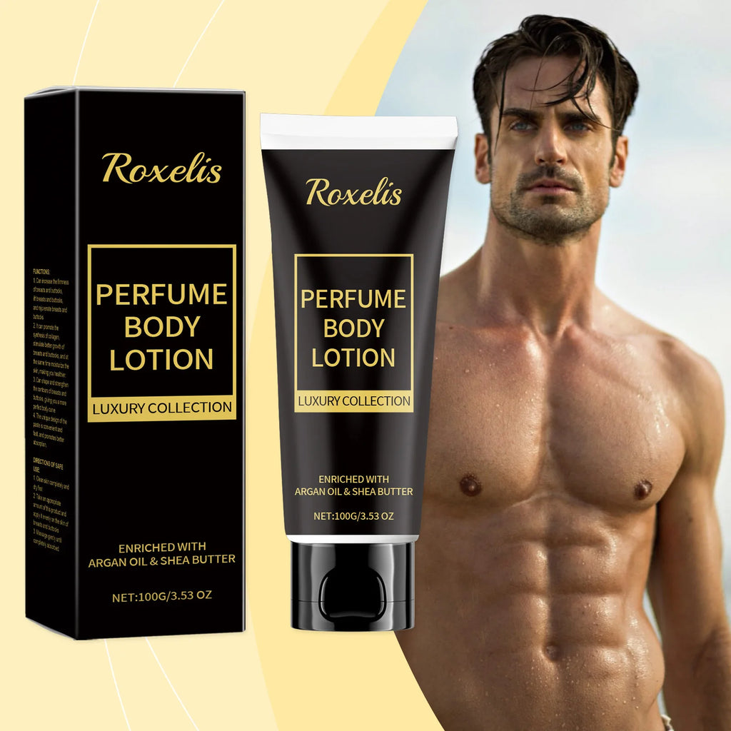 Roxelis Men's Lemon Scent Perfume Body Lotion Balm 100g