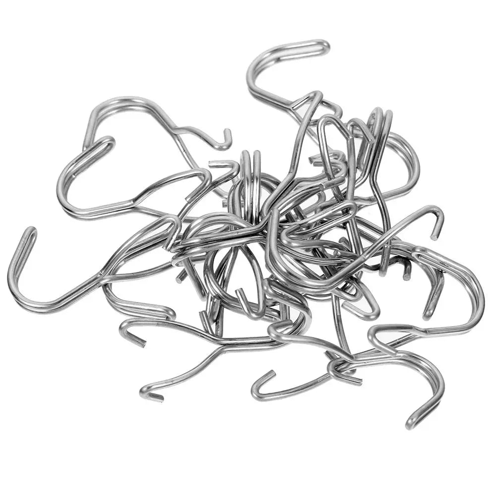 10Pcs Hardware Fastener Hanging Board Hole Hook 2.5cm/3.2cm Hole Distance Garage Workshop Storage Rack Pegboard Plate Hook Oasis Select