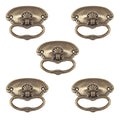5pcs Retro Kitchen Drawer Cabinet Door Handle Furniture Knobs Drawer Jewelry Box Decorative Handles Furniture Hardware Oasis Select 5pcs