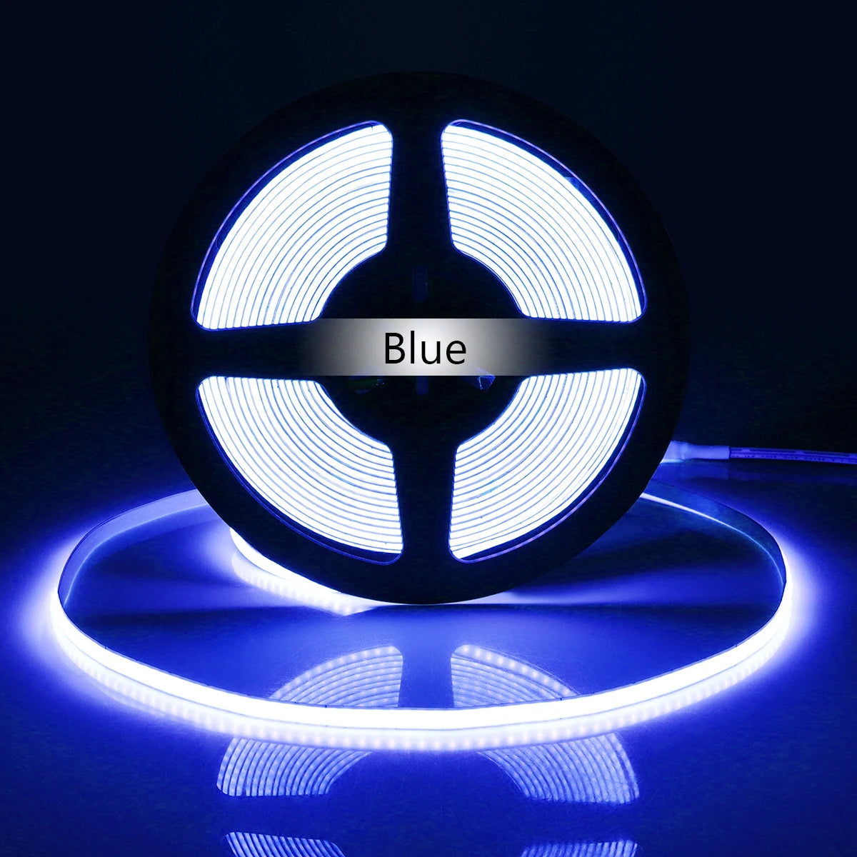 COB LED Strip Light Flexible Lamp Tape Neon Light 12V High Bright Kitchen Cabinet TV Desktop Screen BackLight Car Room Decor ﻿ Oasis Select Blue 5m